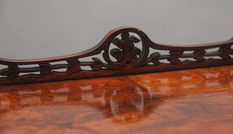 19th Century burr walnut whatnot