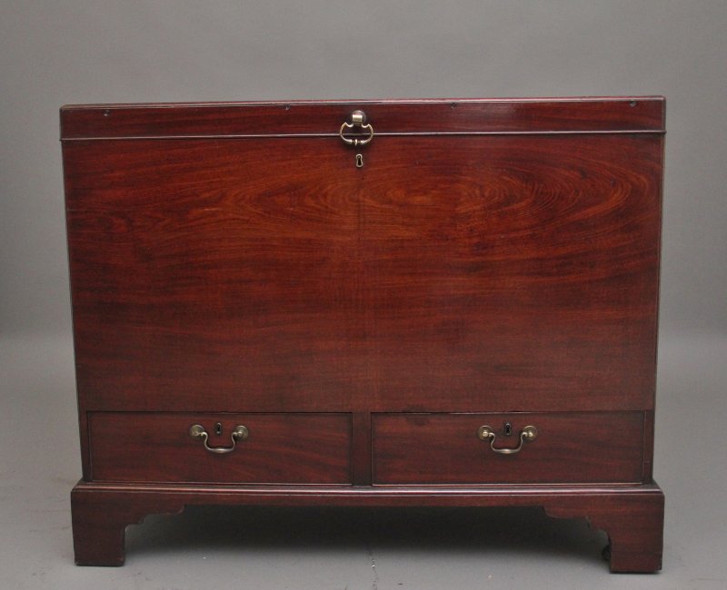 18th Century mahogany Irish silver chest