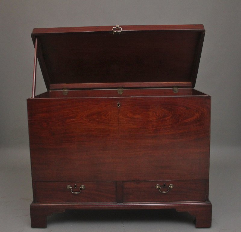 18th Century mahogany Irish silver chest