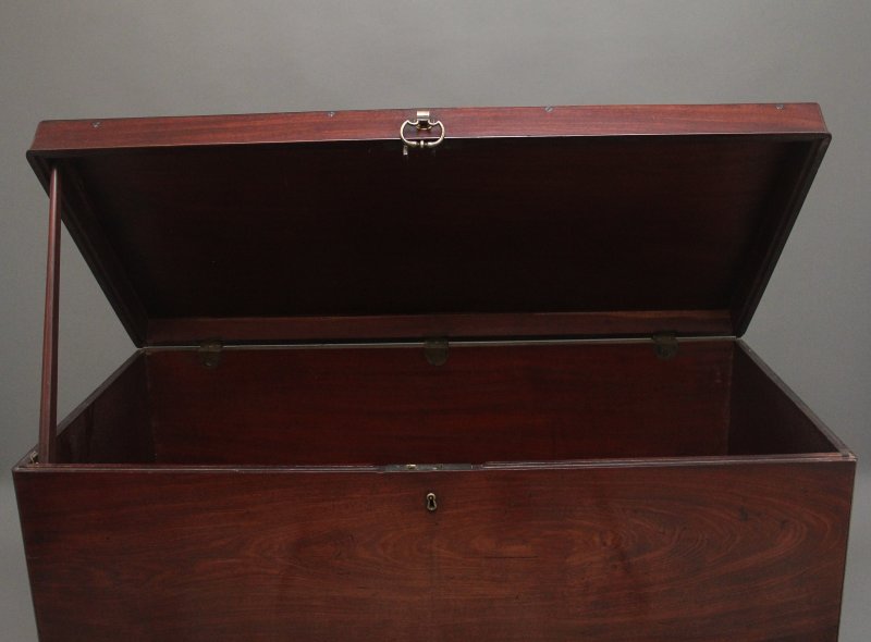 18th Century mahogany Irish silver chest
