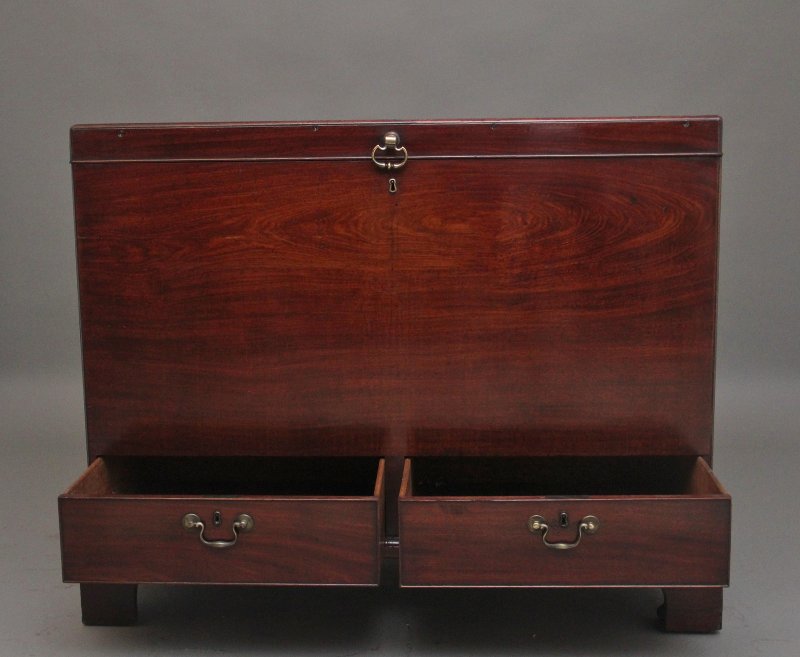 18th Century mahogany Irish silver chest