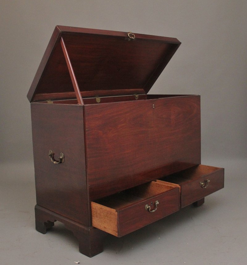 18th Century mahogany Irish silver chest