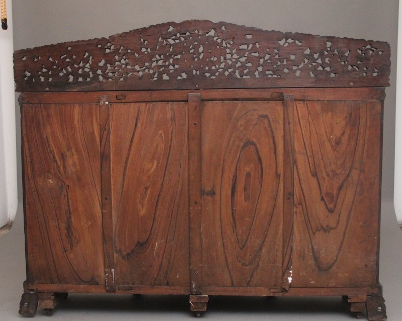 19th Century Anglo-Indian carved cabinet