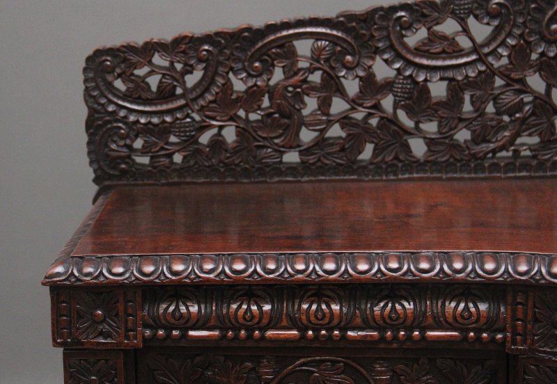 19th Century Anglo-Indian carved cabinet
