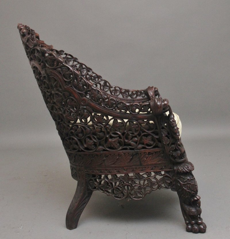 19th Century Anglo-Indian armchair