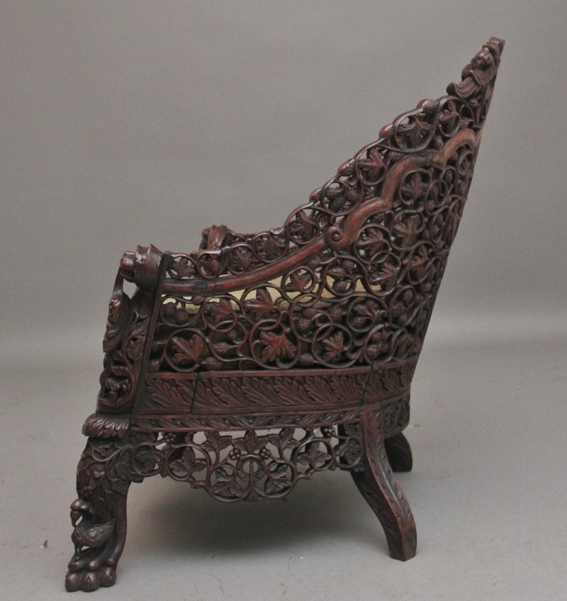 19th Century Anglo-Indian armchair