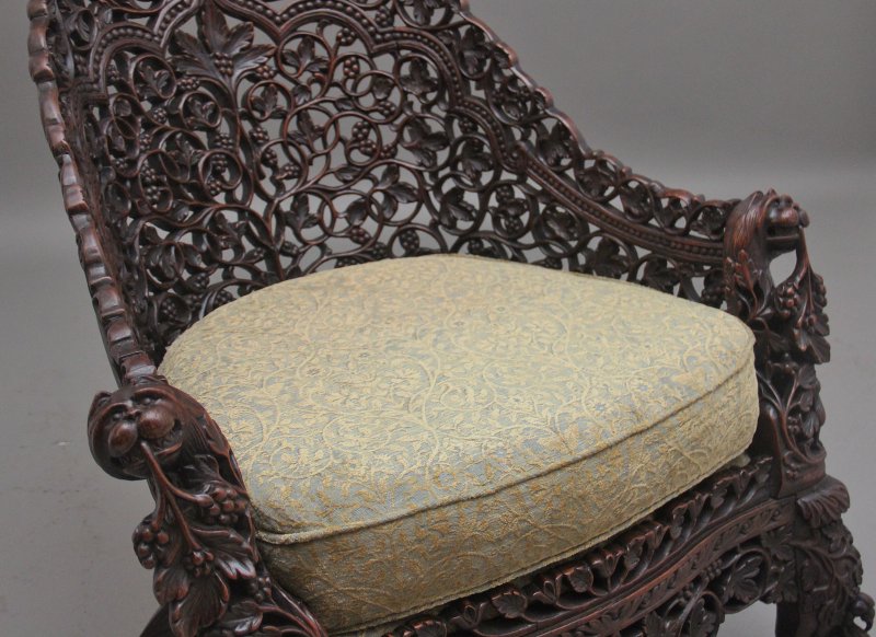 19th Century Anglo-Indian armchair