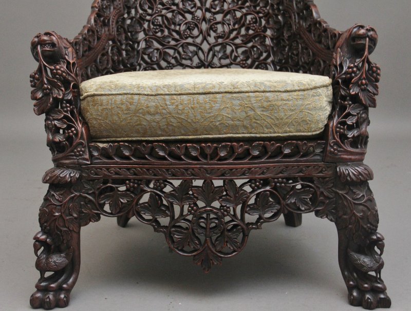19th Century Anglo-Indian armchair