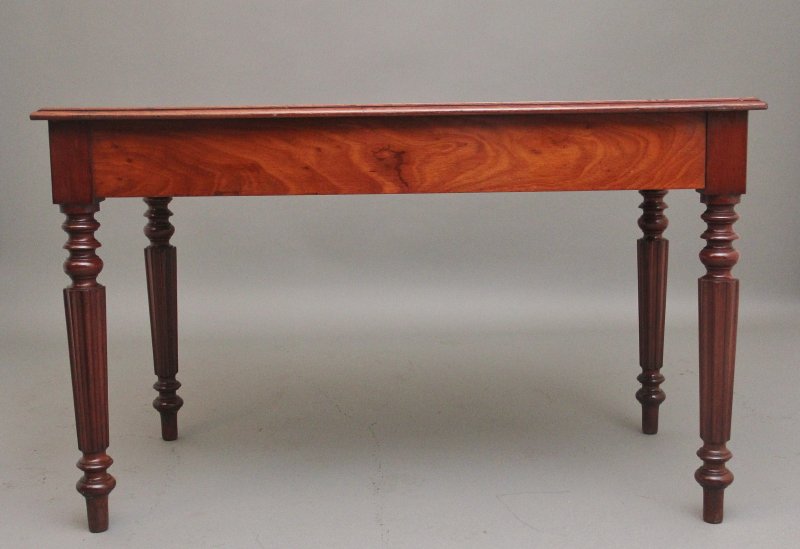 19th Century mahogany two drawer writing table