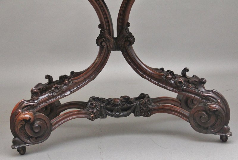 19th Century rosewood centre table