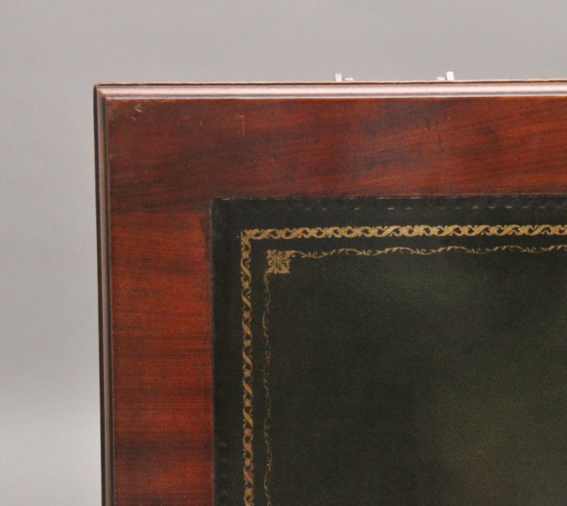 19th Century walnut pedestal desk