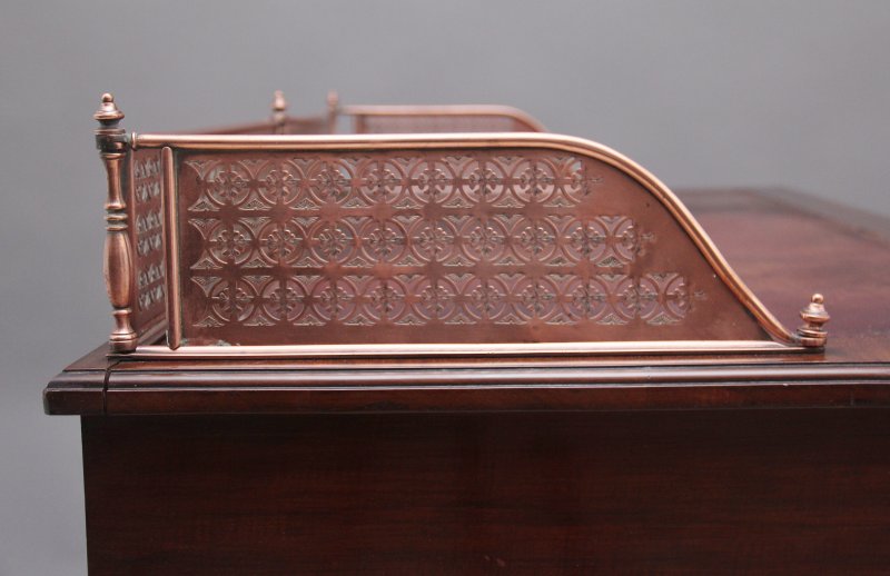 19th Century walnut pedestal desk