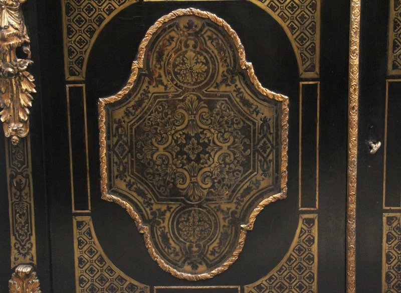 19th Century ebonised boulle cabinet
