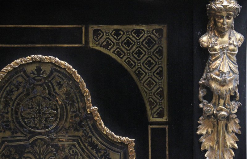 19th Century ebonised boulle cabinet