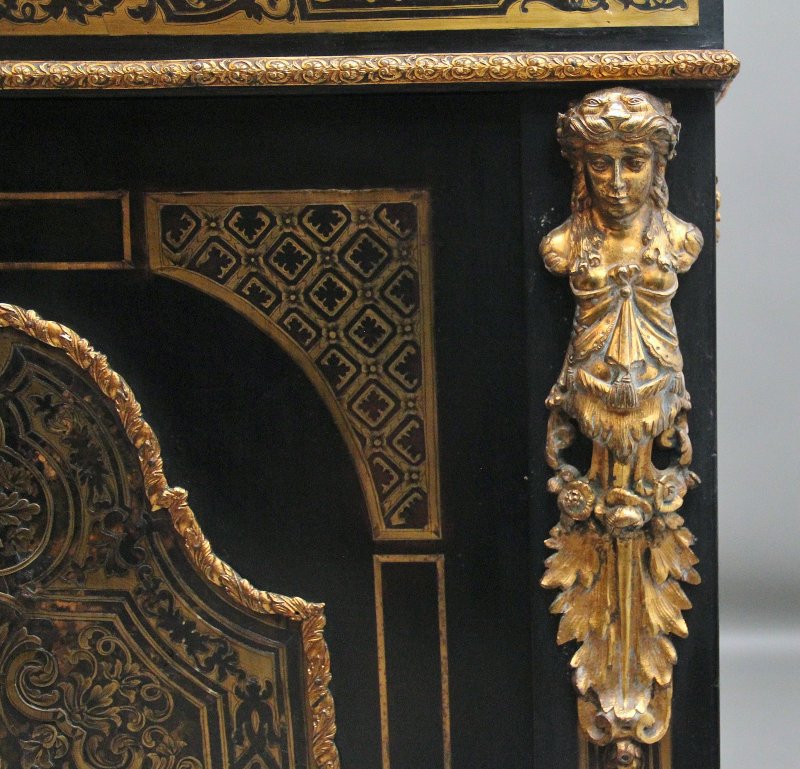 19th Century ebonised boulle cabinet