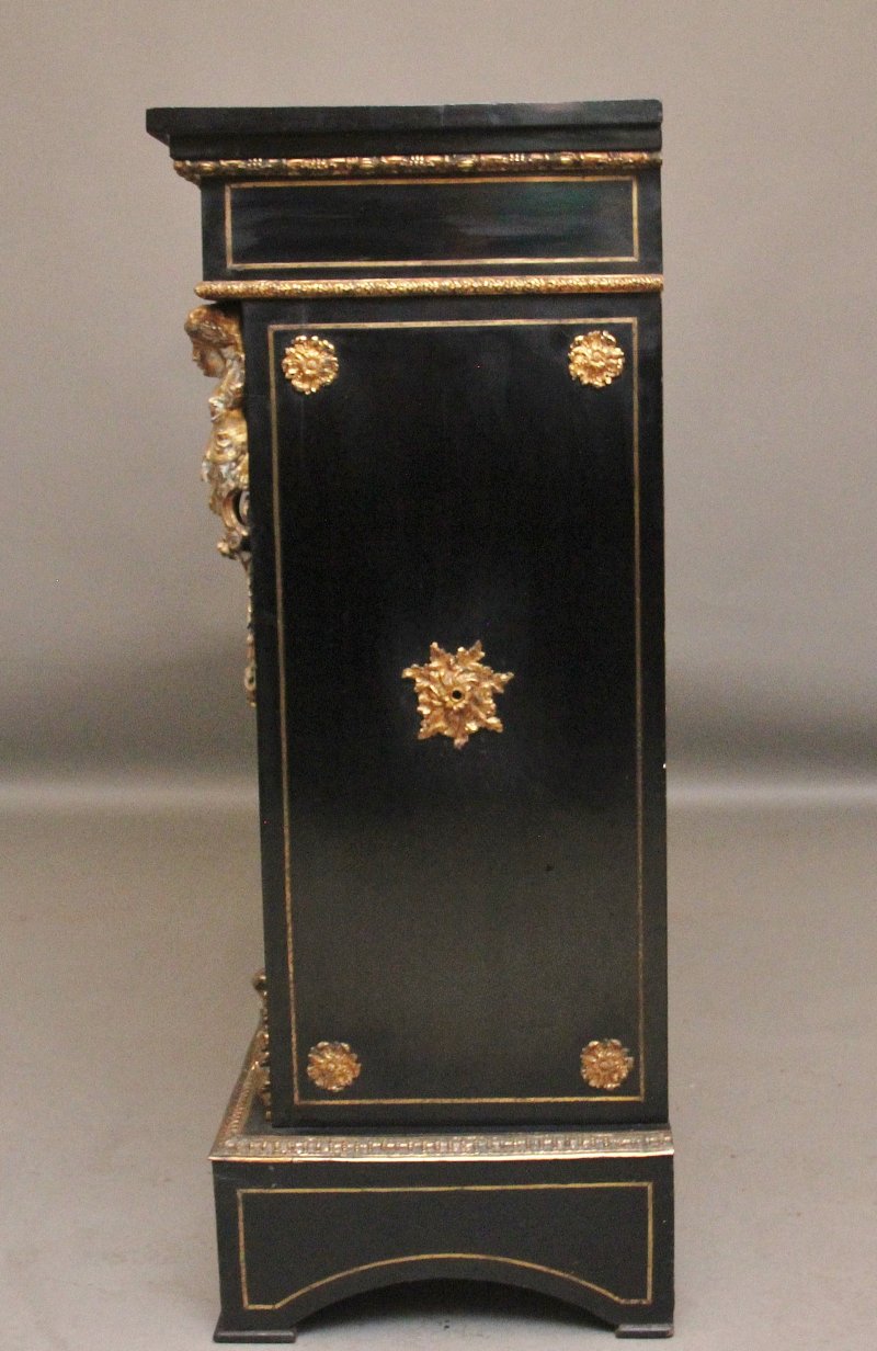 19th Century ebonised boulle cabinet