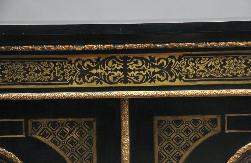 19th Century ebonised boulle cabinet