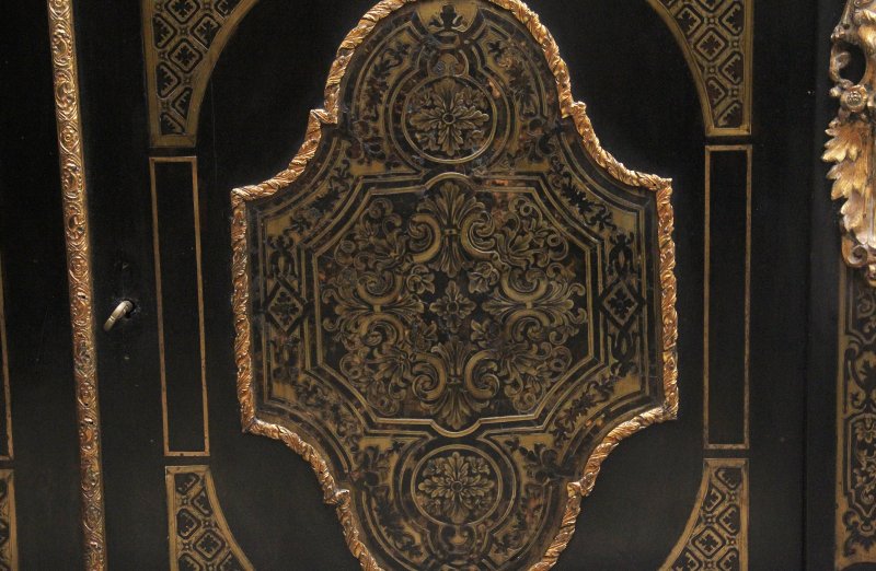 19th Century ebonised boulle cabinet