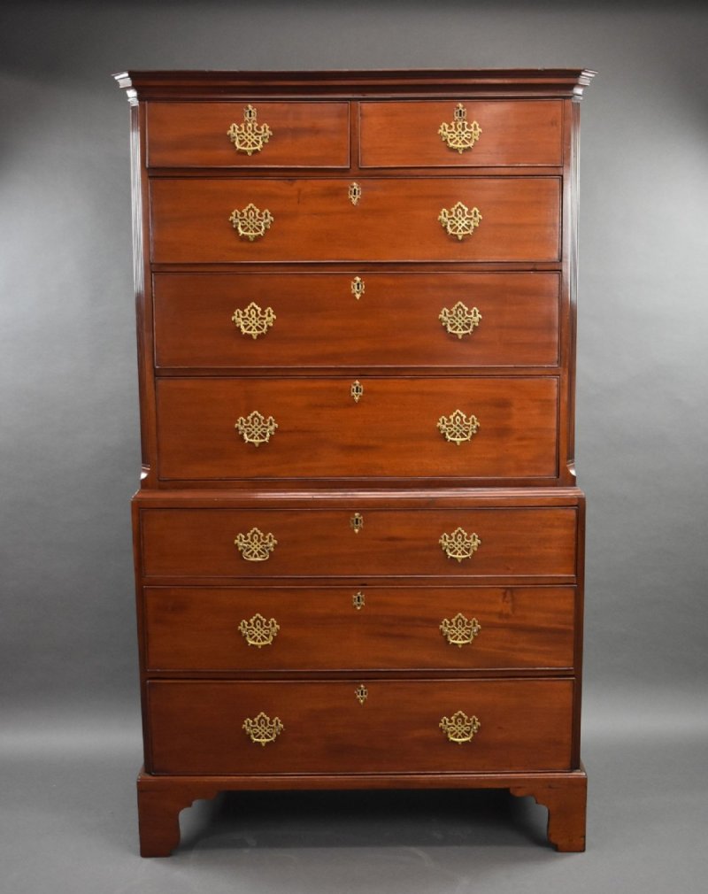 George III Mahogany Chest On Chest