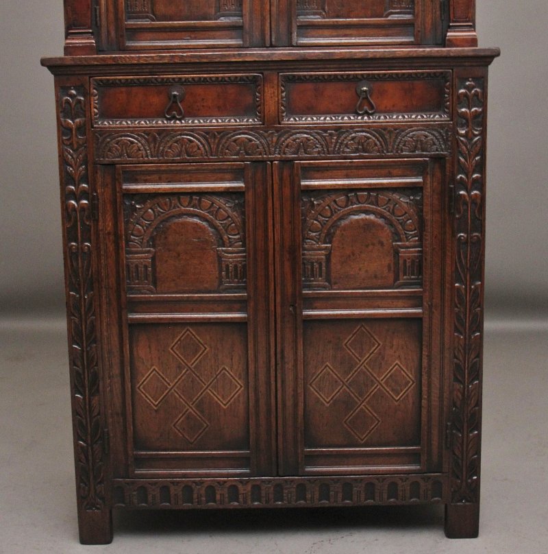 Early 20th Century oak court cupboard