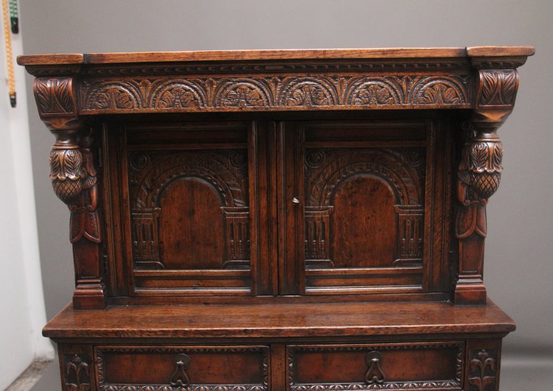 Early 20th Century oak court cupboard