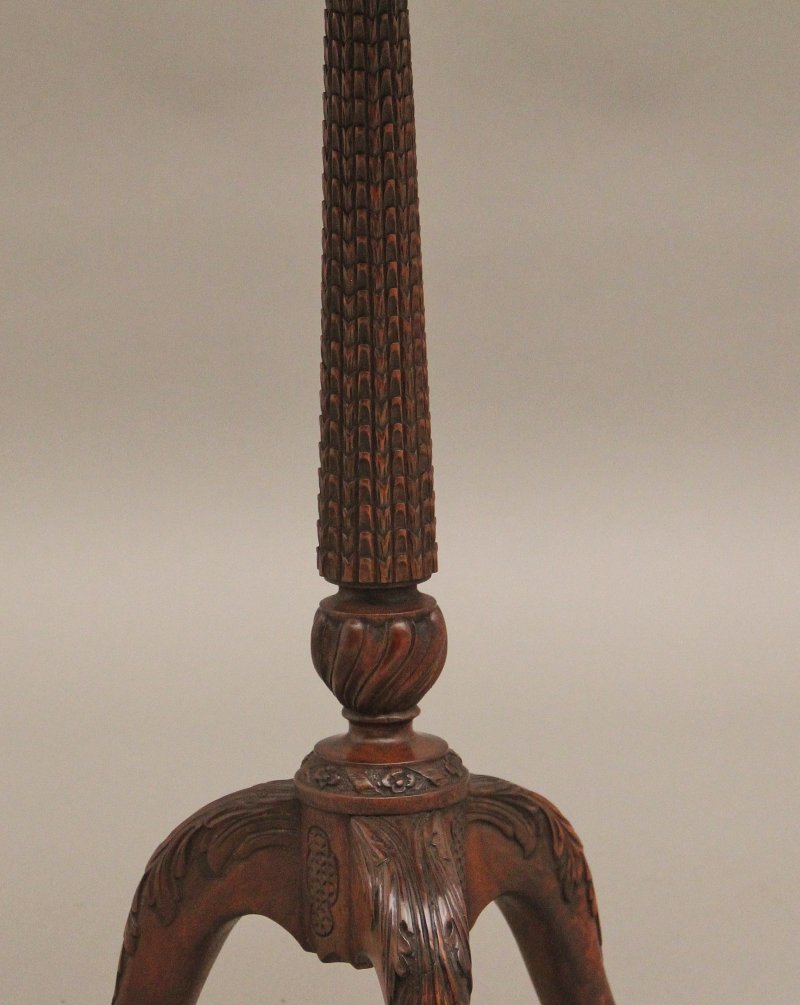 Early 20th Century carved mahogany wine table