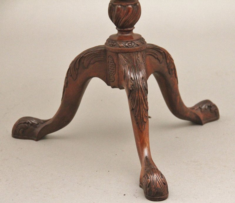 Early 20th Century carved mahogany wine table