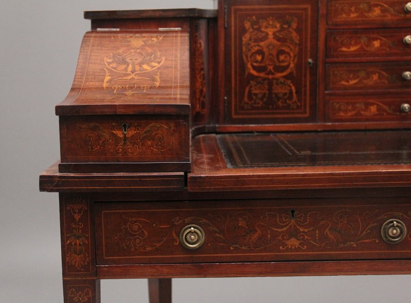 Pair of early 20th Century mahogany Carlton house desk's