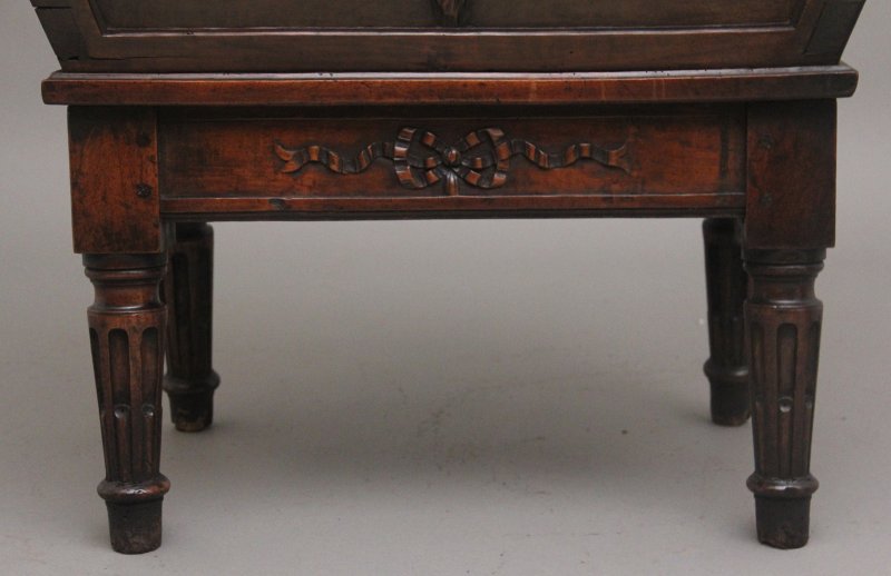 18th Century French walnut wine cooler
