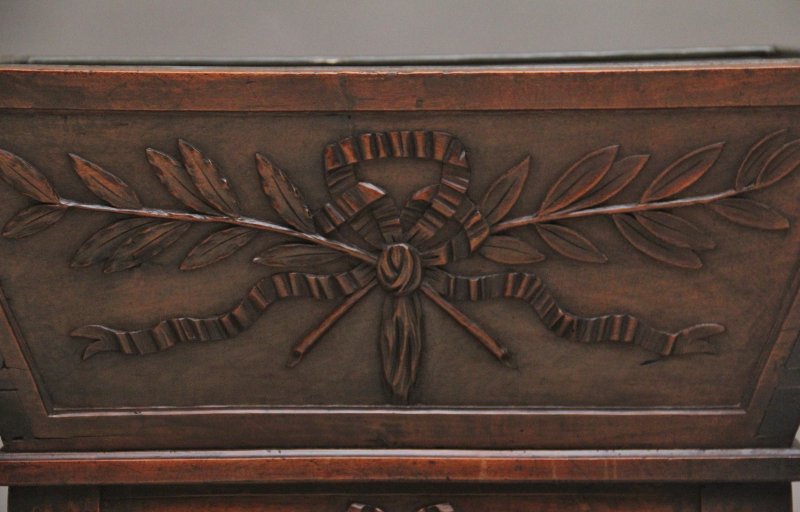 18th Century French walnut wine cooler