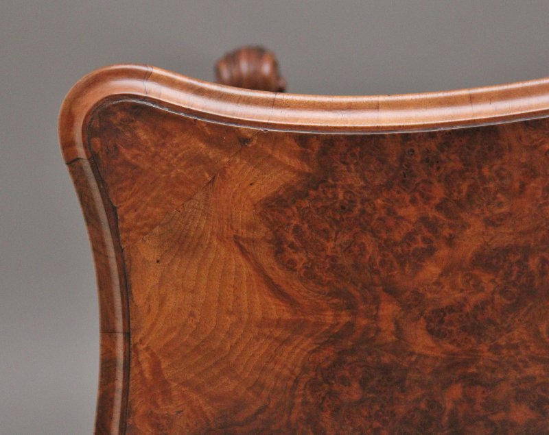 19th Century burr walnut centre table