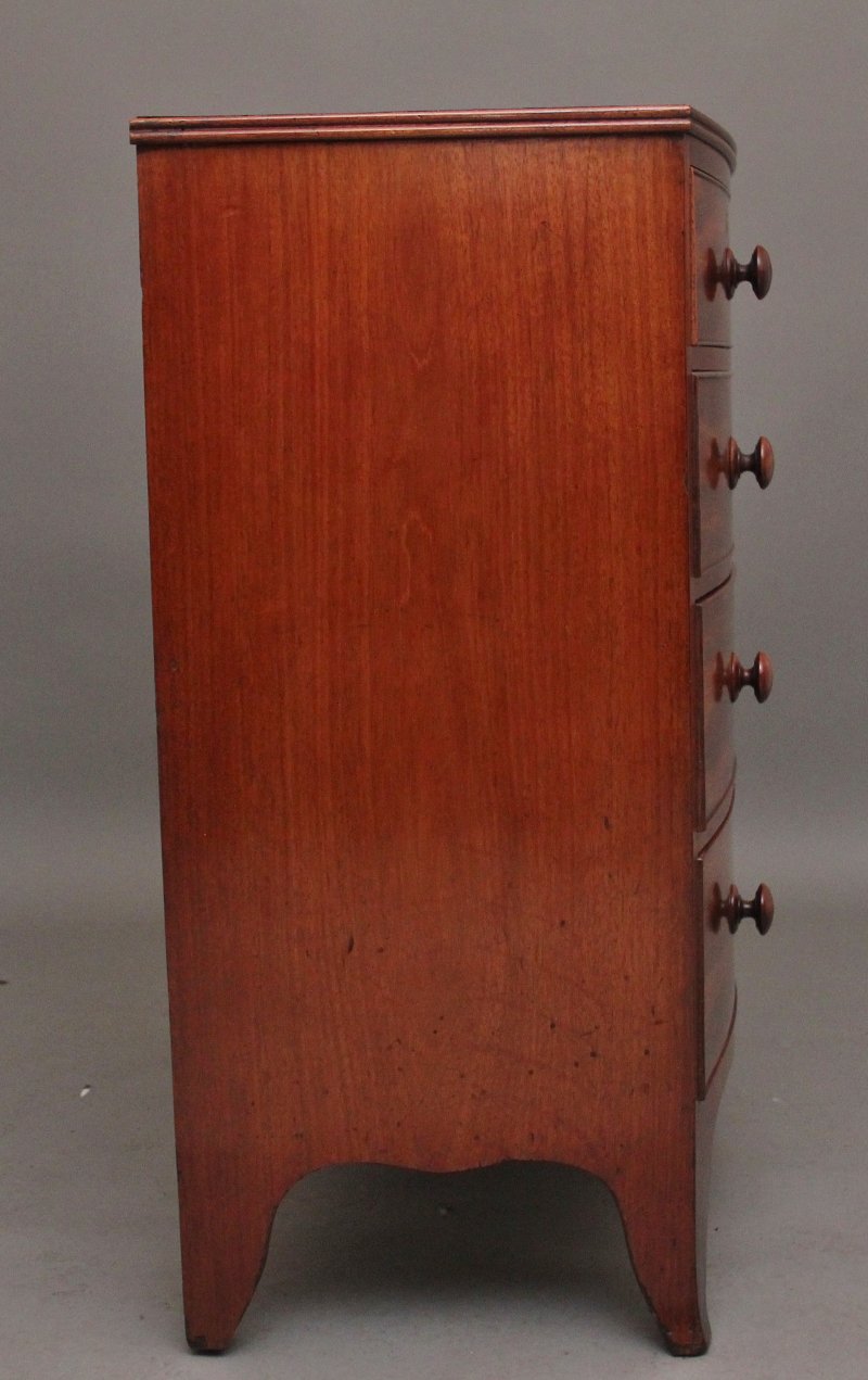 Early 19th Century mahogany bowfront chest