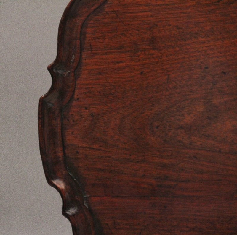 18th Century carved mahogany tripod table