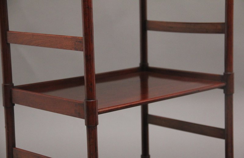 Early 19th Century three tier mahogany side table