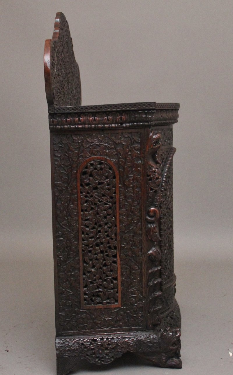 A superb quality 19th Century Anglo-Indian cabinet