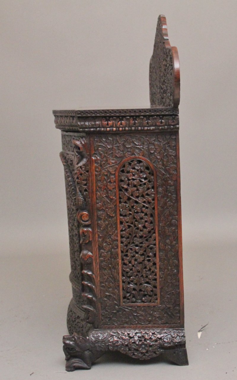 A superb quality 19th Century Anglo-Indian cabinet