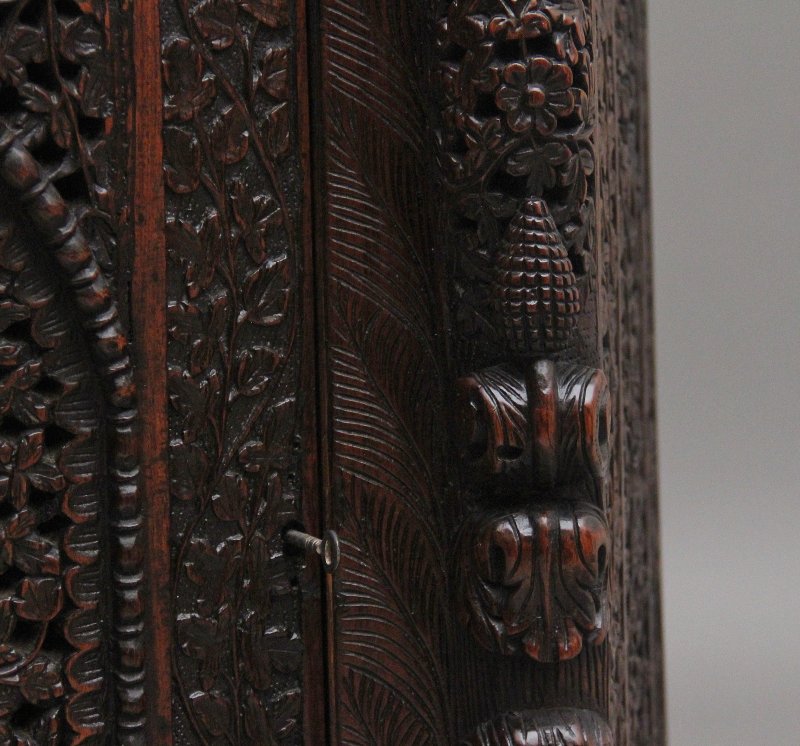 A superb quality 19th Century Anglo-Indian cabinet