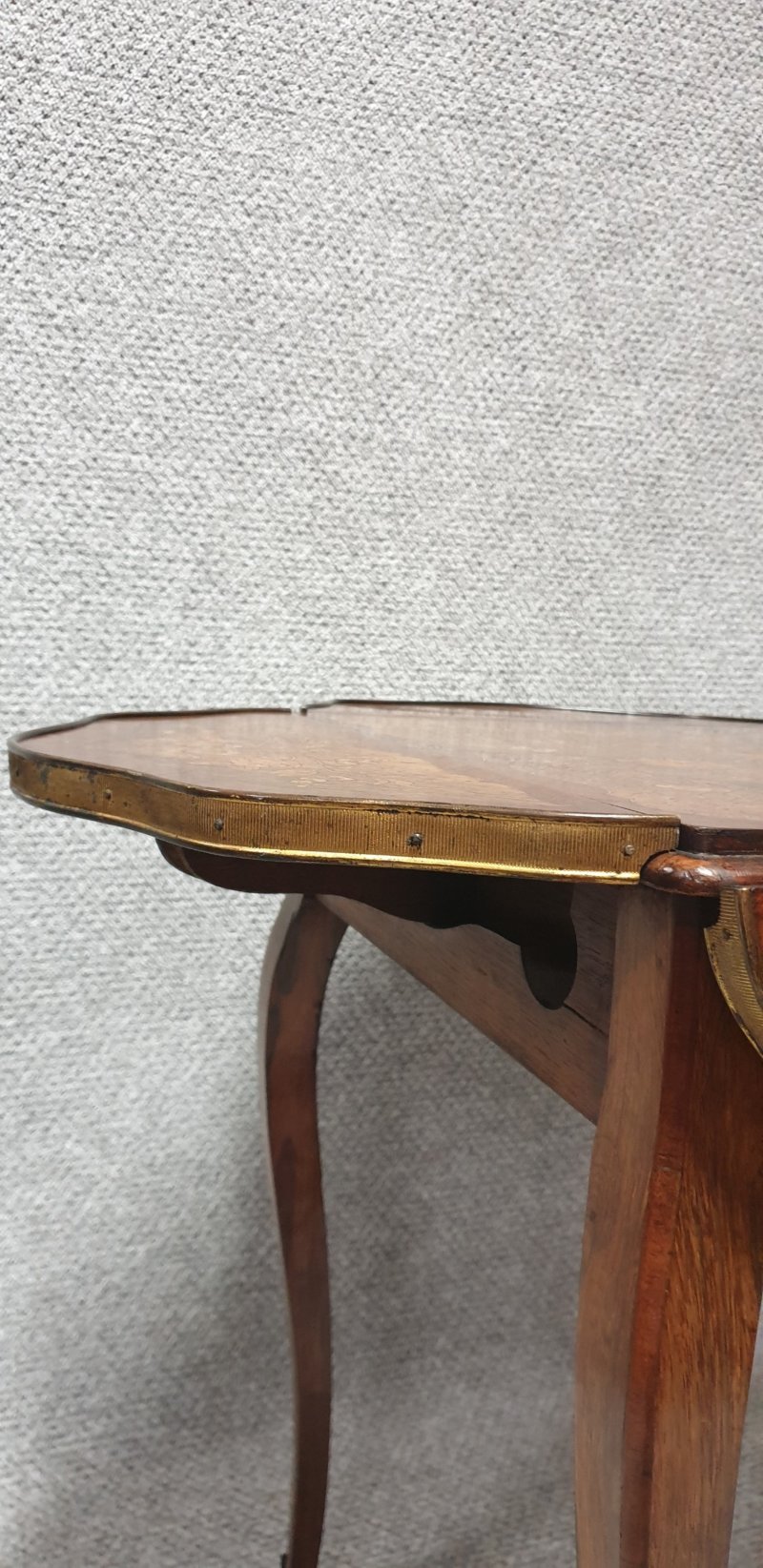 English Marquetry Drop Flap Table