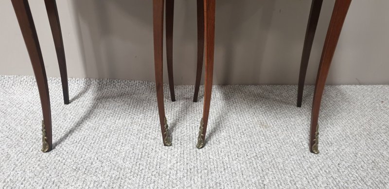 Pair French Marquetry Beside Chests Of Drawers