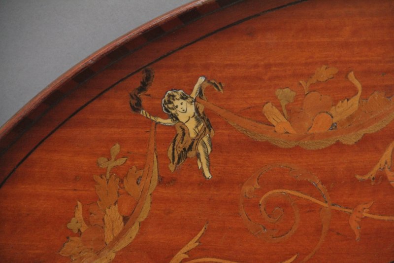 19th Century inlaid satinwood tray
