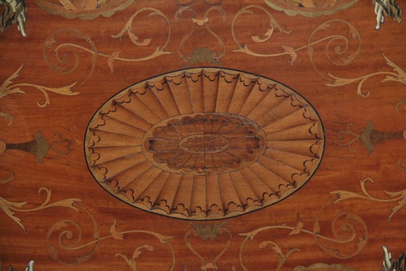 19th Century inlaid satinwood tray
