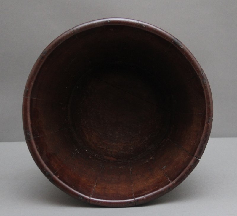 Early 19th Century mahogany brass bound bucket