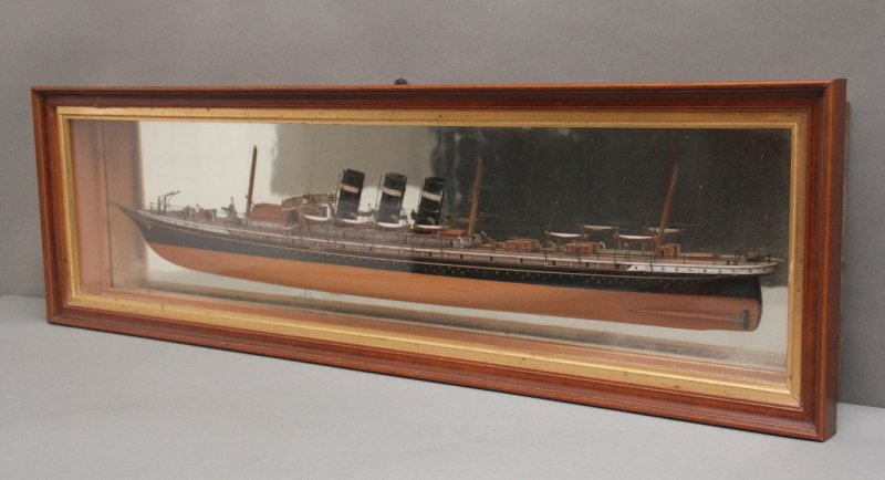 19th Century half model of steam ship New York