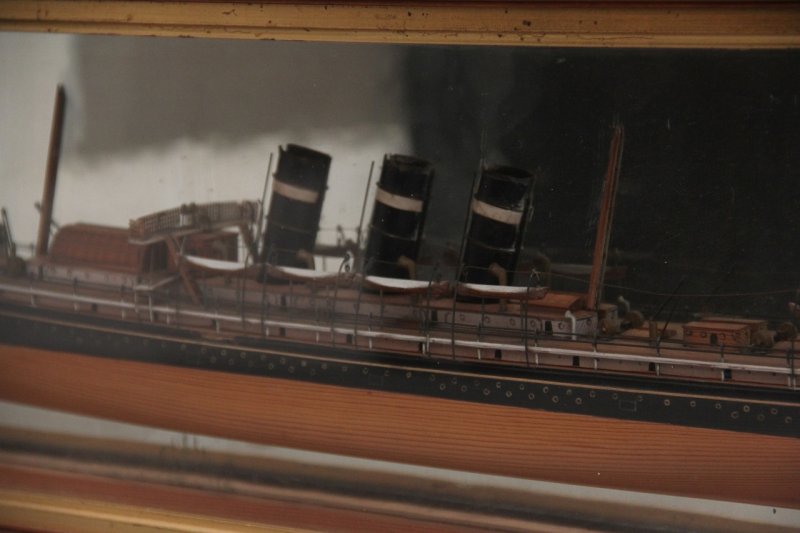 19th Century half model of steam ship New York