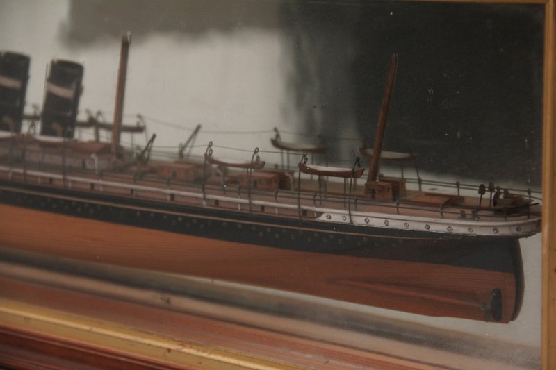 19th Century half model of steam ship New York