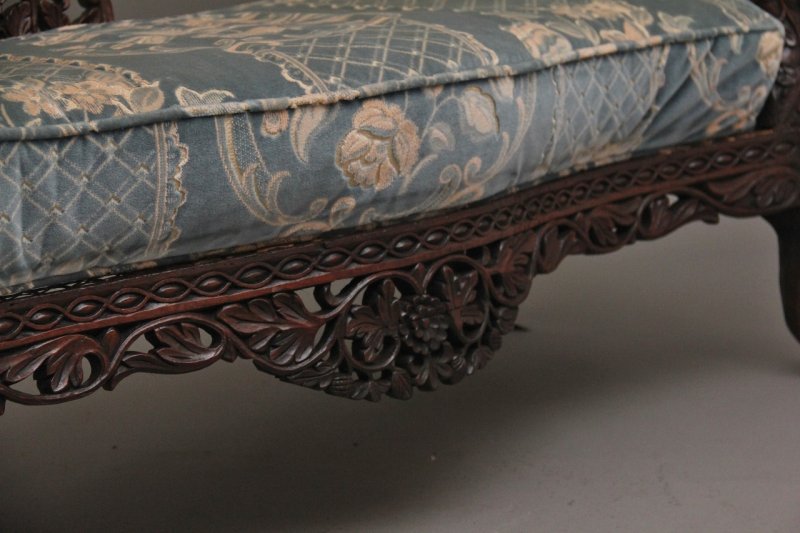 19th Century Anglo Indian carved sofa