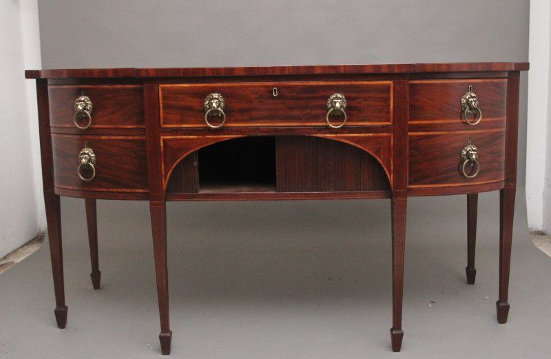 19th Century mahogany inlaid sideboard