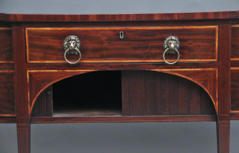19th Century mahogany inlaid sideboard