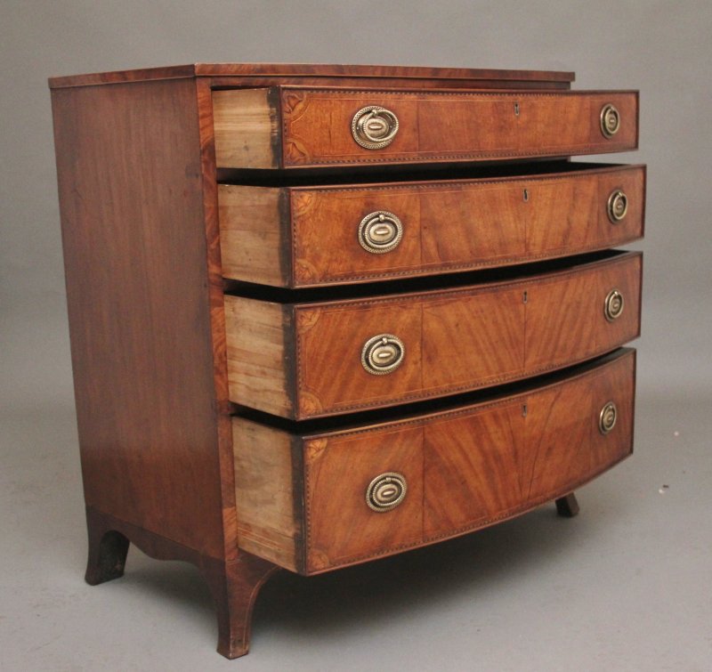 18th Century inlaid mahogany chest