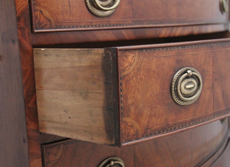 18th Century inlaid mahogany chest